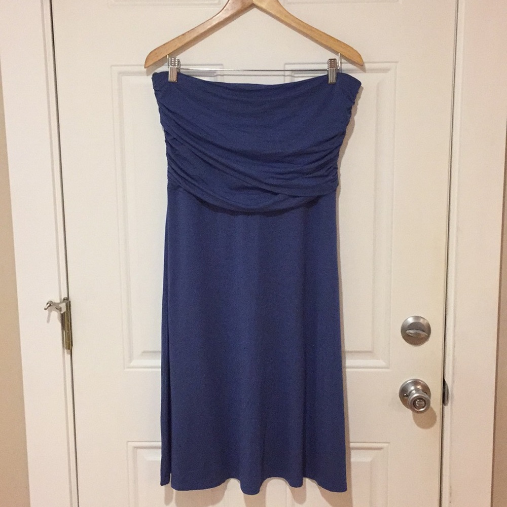 Ann Taylor strapless jersey summer dress